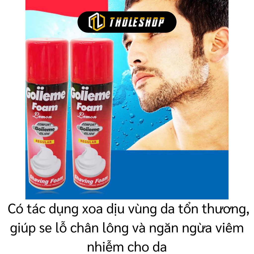 Kem Cạo Râu - Bọt Cạo Râu Goiieme Foam 200ml Làm Mềm Râu Tránh Tổn Thương Da Mặt 8894