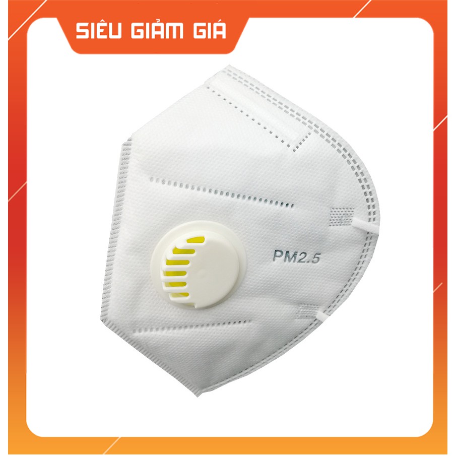 Combo 10 khẩu trang có van thở tiêu chuẩn KN95