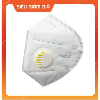 Combo 10 khẩu trang có van thở tiêu chuẩn KN95
