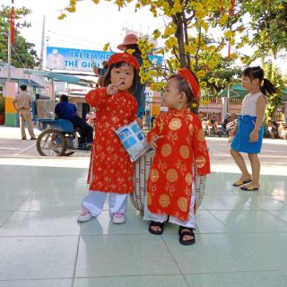 Combo Áo dài truyền thống cho bé