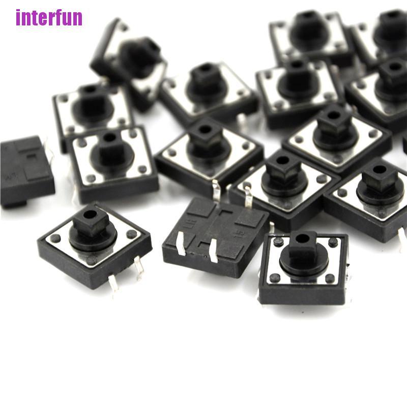 Bộ 20 Công Tắc Ấn Pcb Tc-1212T 12X12X7.3 Chất Lượng Cao