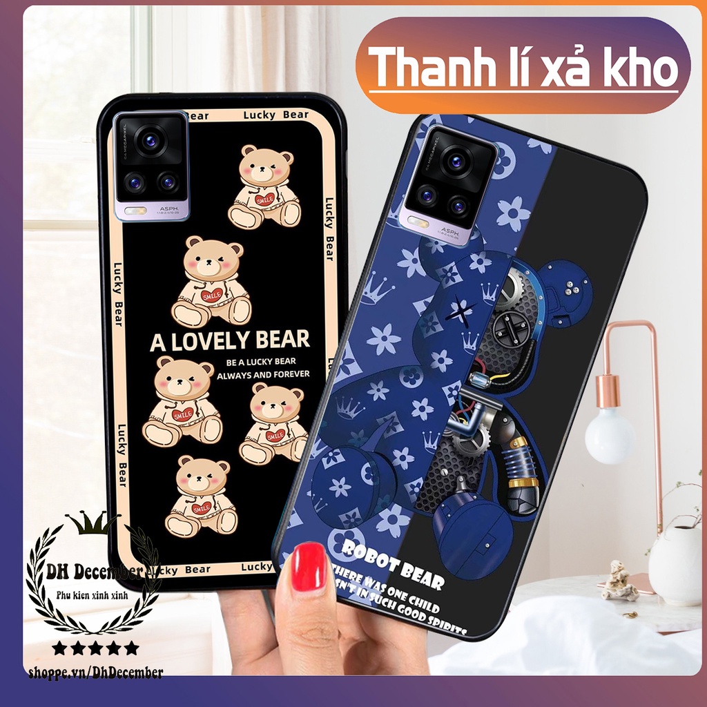 Ốp lưng Vivo V20 in hình 3D lucky, gấu Brick xinh xắn - KHÔNG NÊN BỎ LỠ