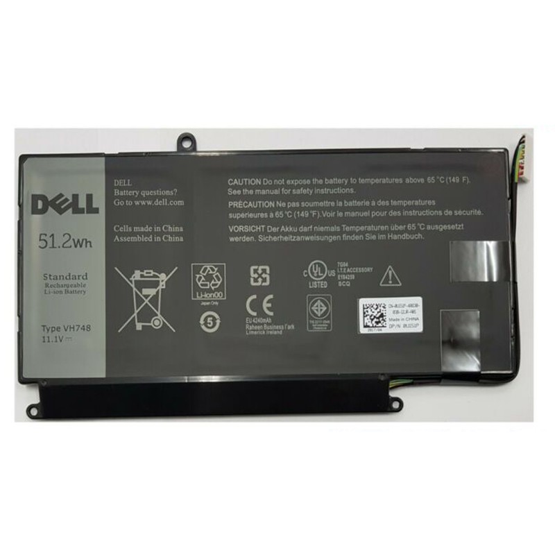 Pin dell vostro 5460 Zin  VH748 5470 5480 5560  Inspiron 14zD-3526 14-5439 pin lắp trong kiểu dẹt mới 100%