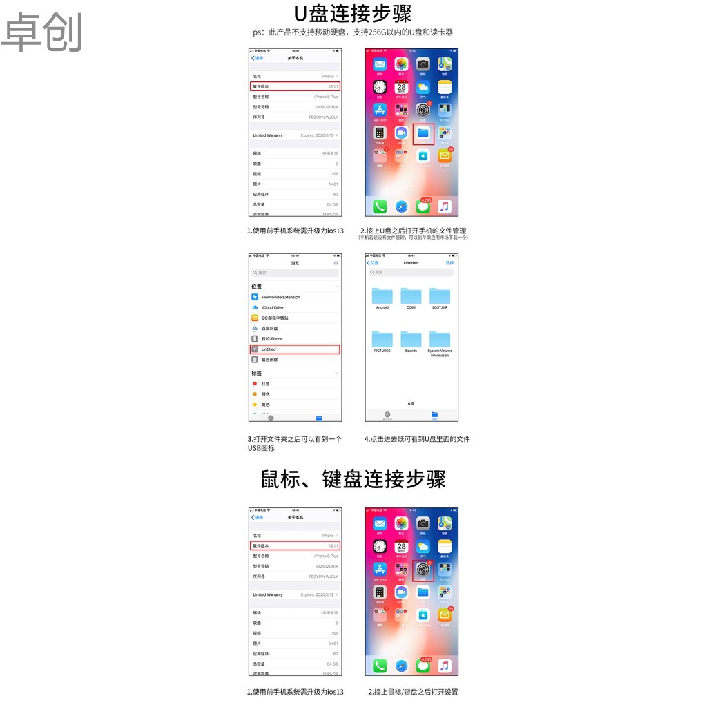 Đầu Đọc Thẻ Đa Năng Loại C Cho Điện Thoại Apple 12 Huawei Mate30 / 40 Android