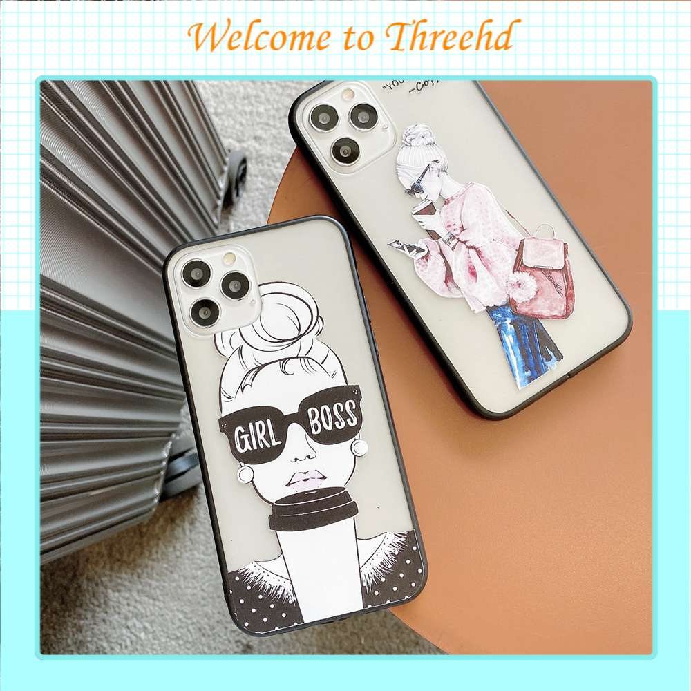 Ready Stock Ốp lưng Redmi Note 10 9 8 7 6 Pro K30 20 Pro 10X Pro Xiaomi Mi Note 10 Lite 10T 9T Pro Phone Case Girl Boss Shell Silicon Soft TPU Fashion Casing Protection Anti-fall Back Cover