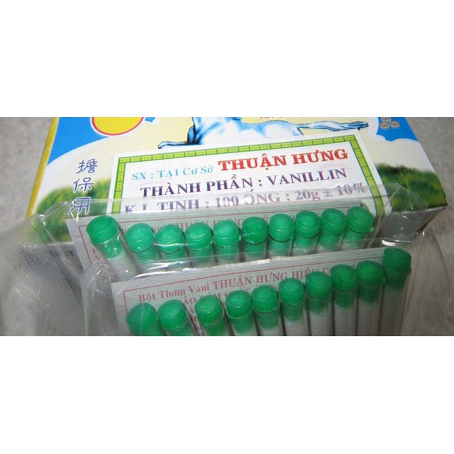 10 ống bột thơm vani / vani dừa 20g