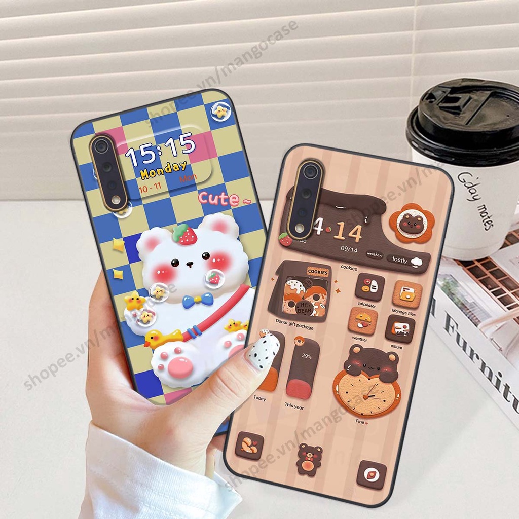 Ốp lưng Vivo S1 / S1 Pro hình gấu, thỏ, đồng hồ cute dễ thương