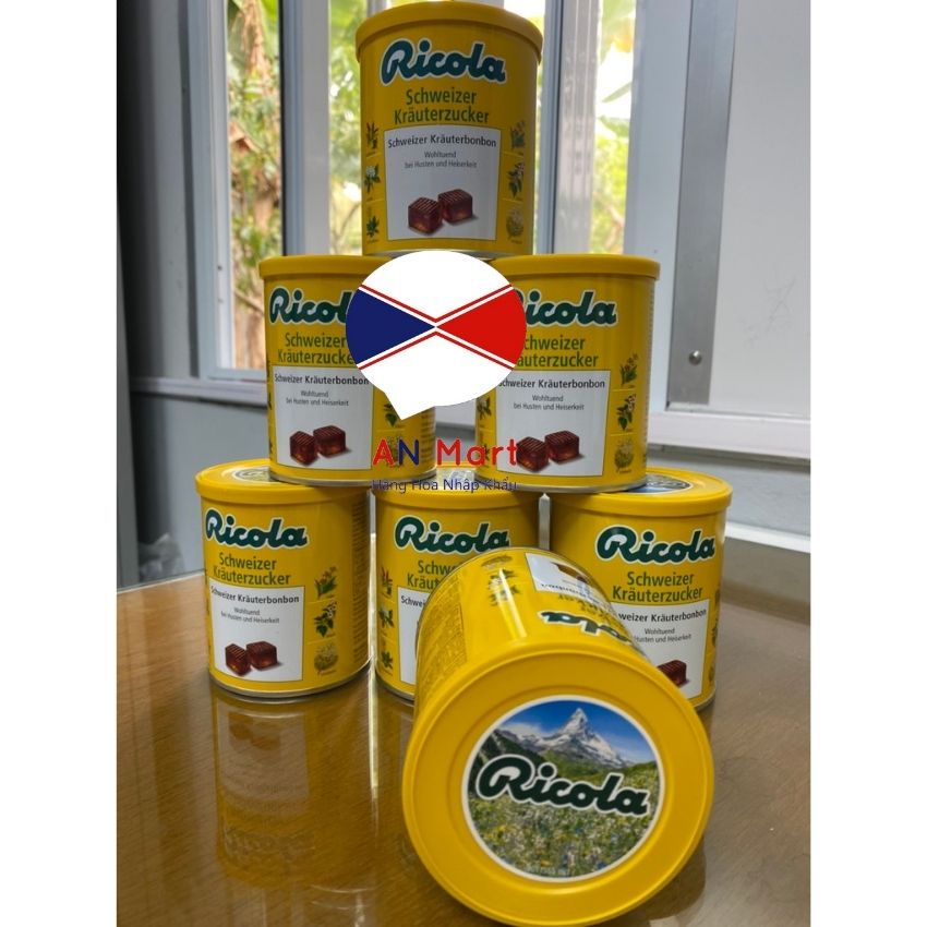 Kẹo Ngậm Ho RICOLA Loại Hộp 250g Dành Cho Cả Gia Đình Hàng Chính Hãng Đức An Mart