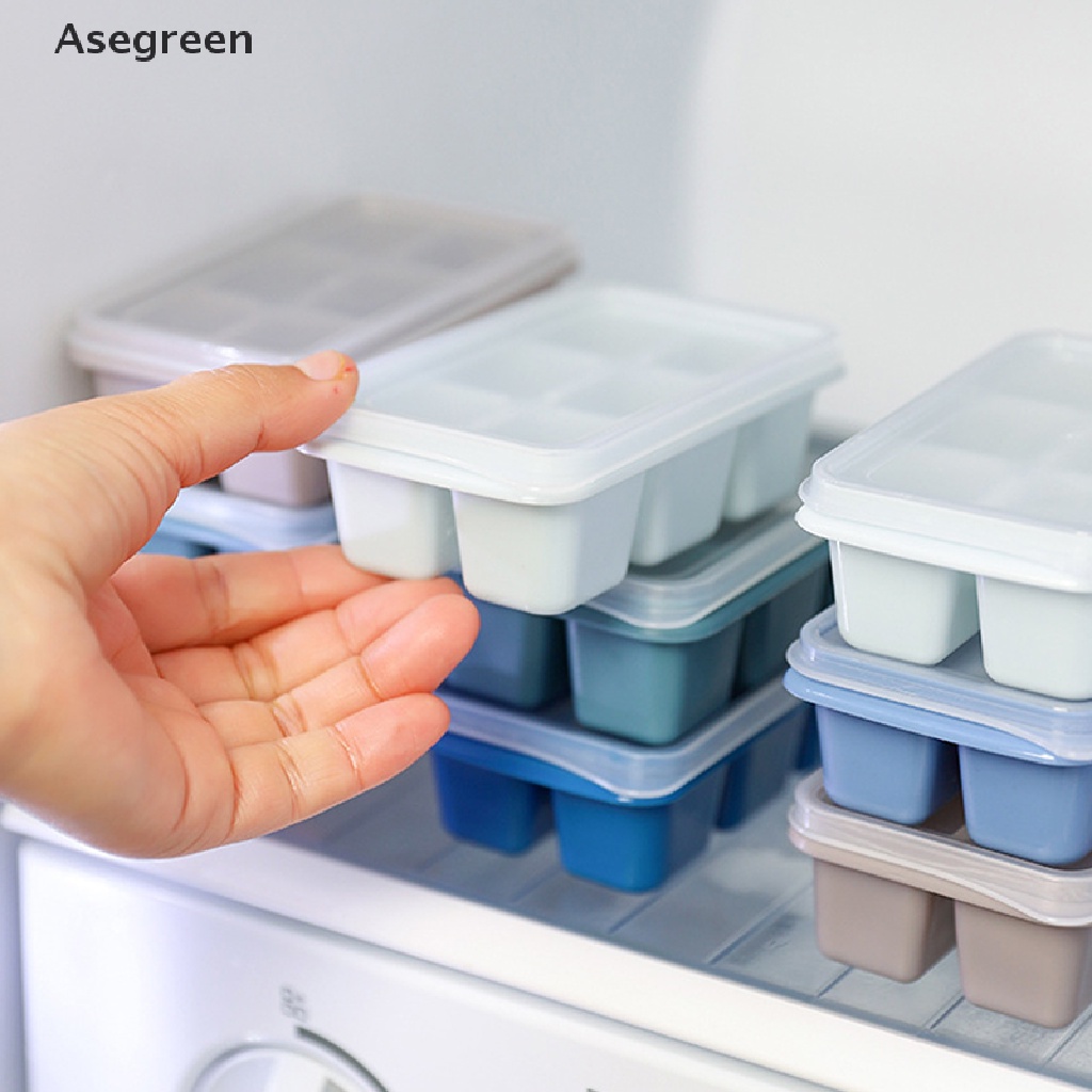 Khuôn silicone làm đá viên có nắp đậy tiện dụng màu sắc lựa chọn