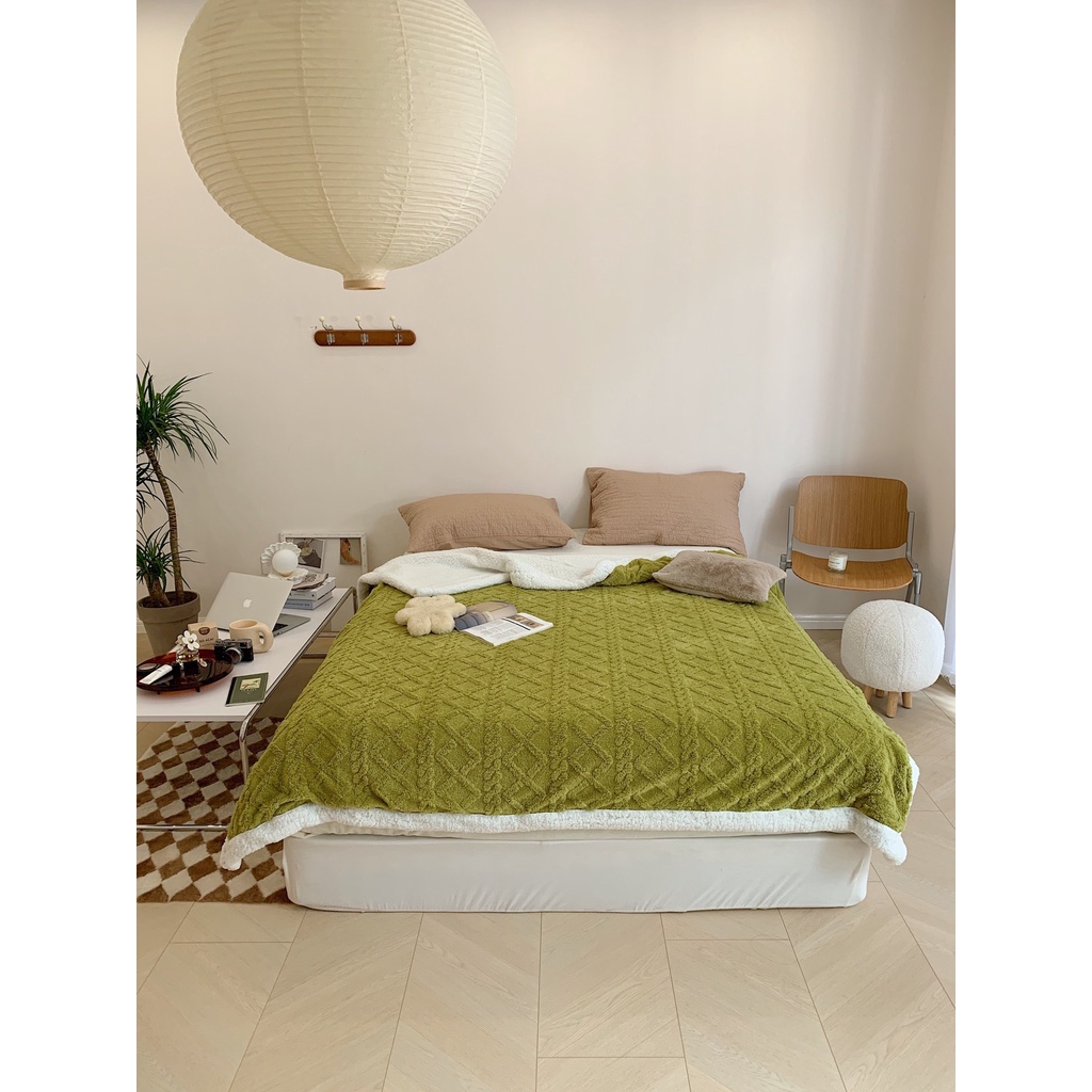 Chăn Len Lông Cừu TAFURONG_LOẠI 1_Mềm Len Cừu Mông Cổ thế hệ mới Làm ấm nhanh, Nặng 2kg5, Kích thước 2mx2m3 Giá rẻ