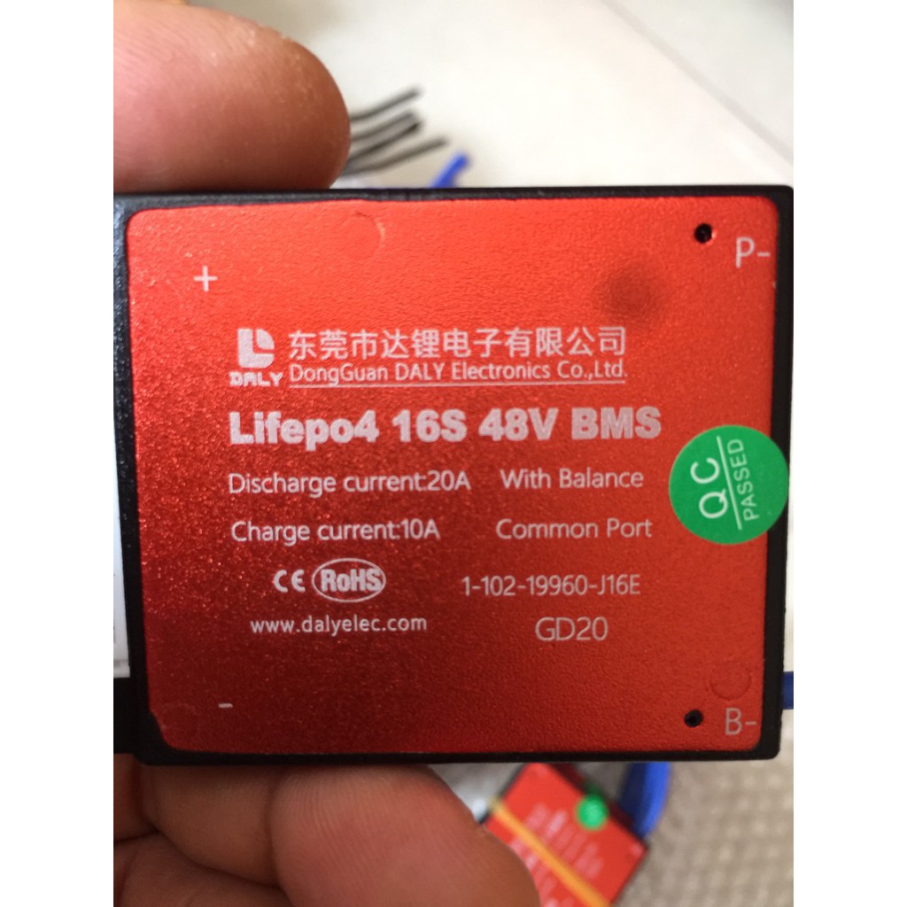 Mạch bảo vệ pin lithium LifePO4 16S 48V 20A 30A 50A 100A 150A