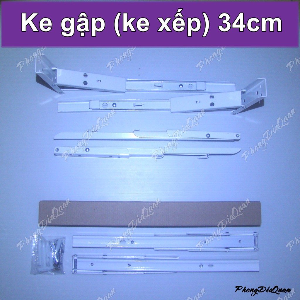 Ke gập 34cm (ke gấp, ke xếp, bản lề gập thông minh)