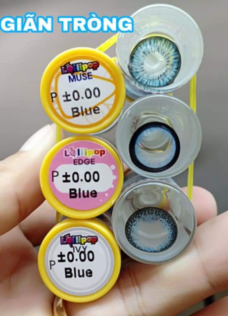 Contact lens /Kính áp tròng - BLUE tặng kèm khây dụng cụ