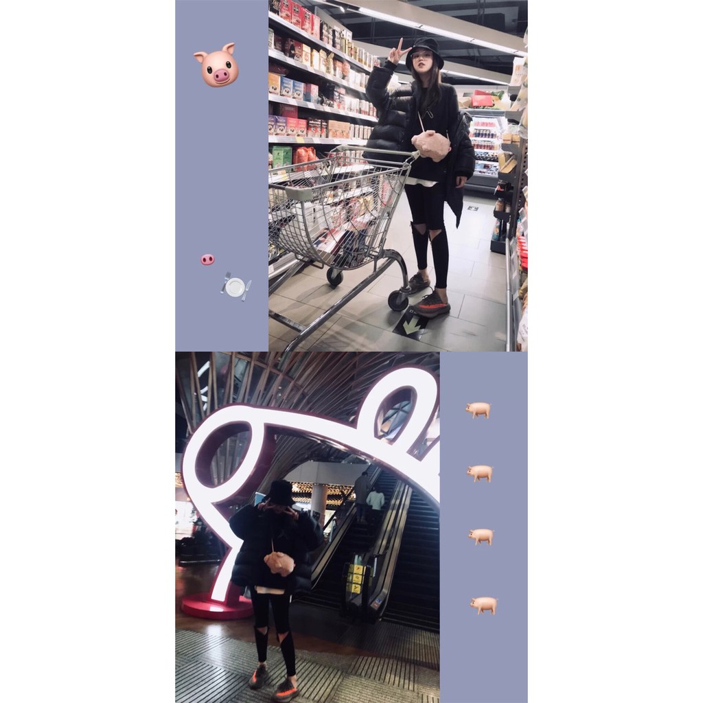 Túi đeo chéo ZARA hình con heo dễ thương