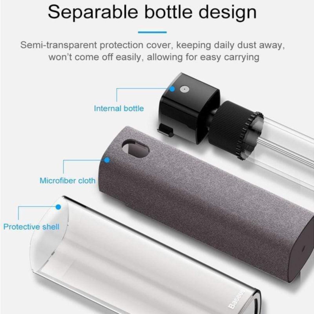 Bình Xịt Vệ Sinh Màn Hình Điện Thoại / Máy Tính / Màn Hình Máy Tính 3 Trong 1 Chống Dấu Vân Tay Tiện Dụng