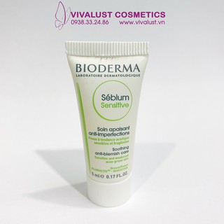 [Mini 5ml] Kem Dưỡng Bioderma Sébium Sensitive - Dưỡng Ẩm Cho Da Mụn Nhạy Cảm