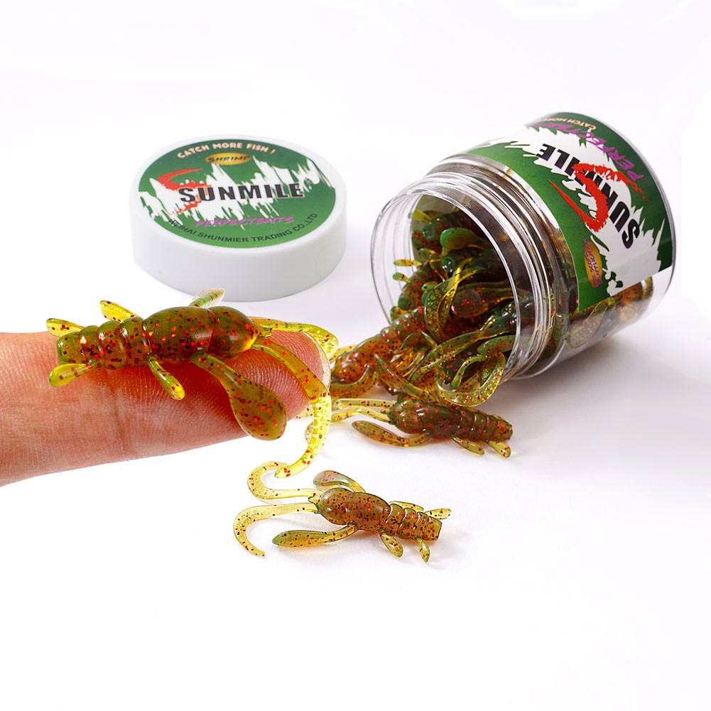 Set 20 mồi câu cá giả hình tôm cỡ 4cm / 1g