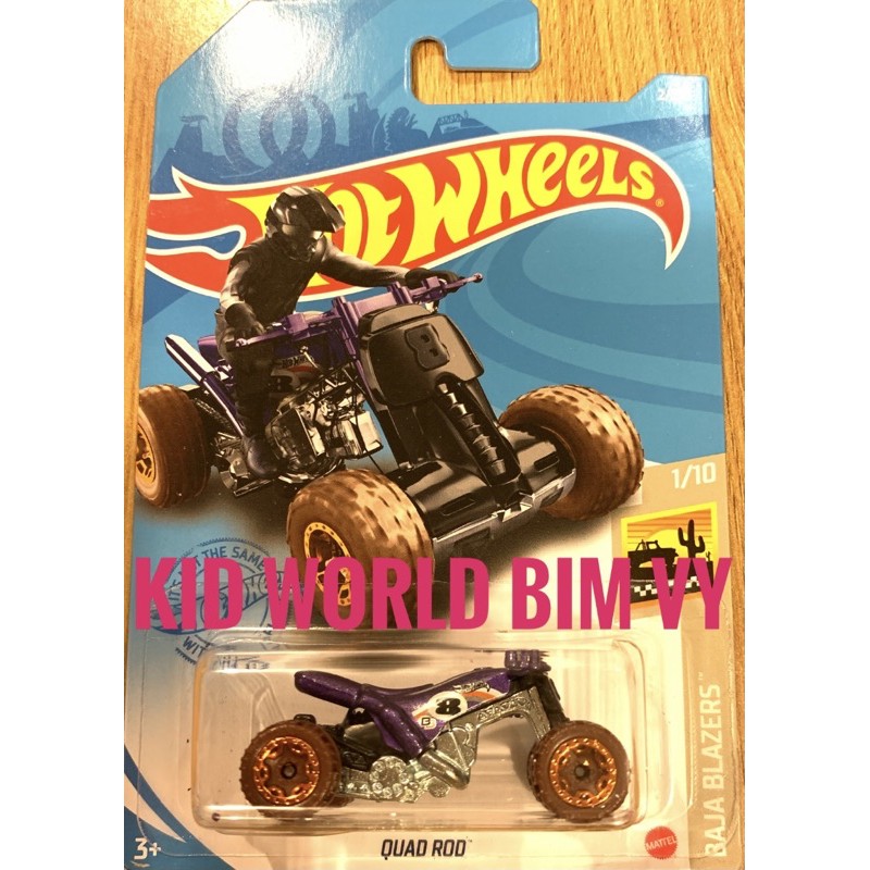 Xe mô hình Hot Wheels Moto basic Quad Rod GTC50, 40K.