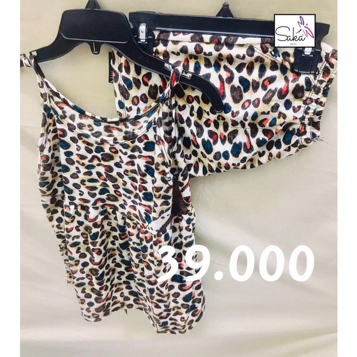 [Thanh lý] Đồ bộ thun mặc nhà hai dây nữ nhiều hoa văn khác nhau