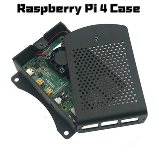 PUR Metallic Case Aluminum Heat Sink Chassis with Bracket for Raspberry Pi 4 Generation
