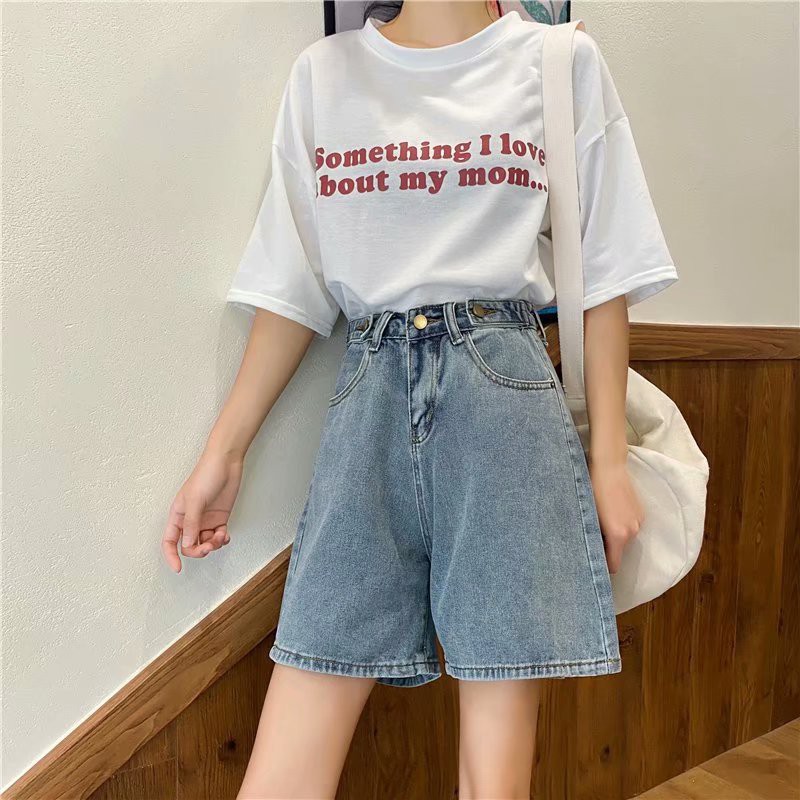 Quần Short Jeans Ngố Quần đùi jean dáng lửng ống suông | BigBuy360 - bigbuy360.vn