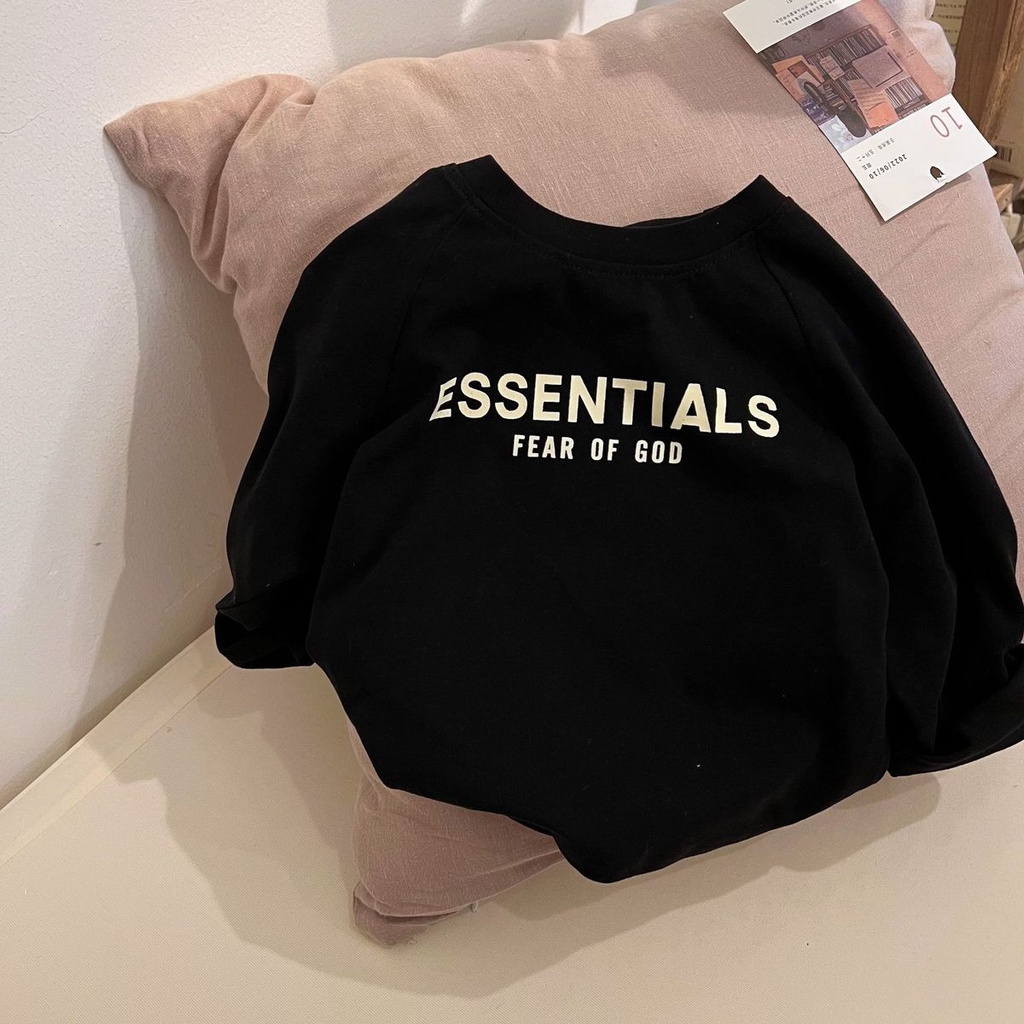 Áo Thun 100% Cotton Nguyên Chất Tay Dài In Chữ Phong Cách Nhật Bản Thời Trang Xuân Thu Hàng Mới 2022 Dành Cho Bé Trai Và Bé Gái