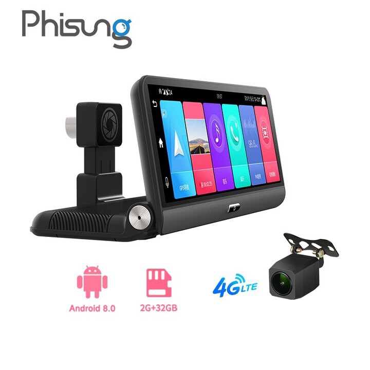 Camera hành trình đặt taplo ô tô thương hiệu cao cấp Phisung K6, 4G, wifi, 7 inch, cam lùi - Hàng Nhập Khẩu Chính Hãng | WebRaoVat - webraovat.net.vn