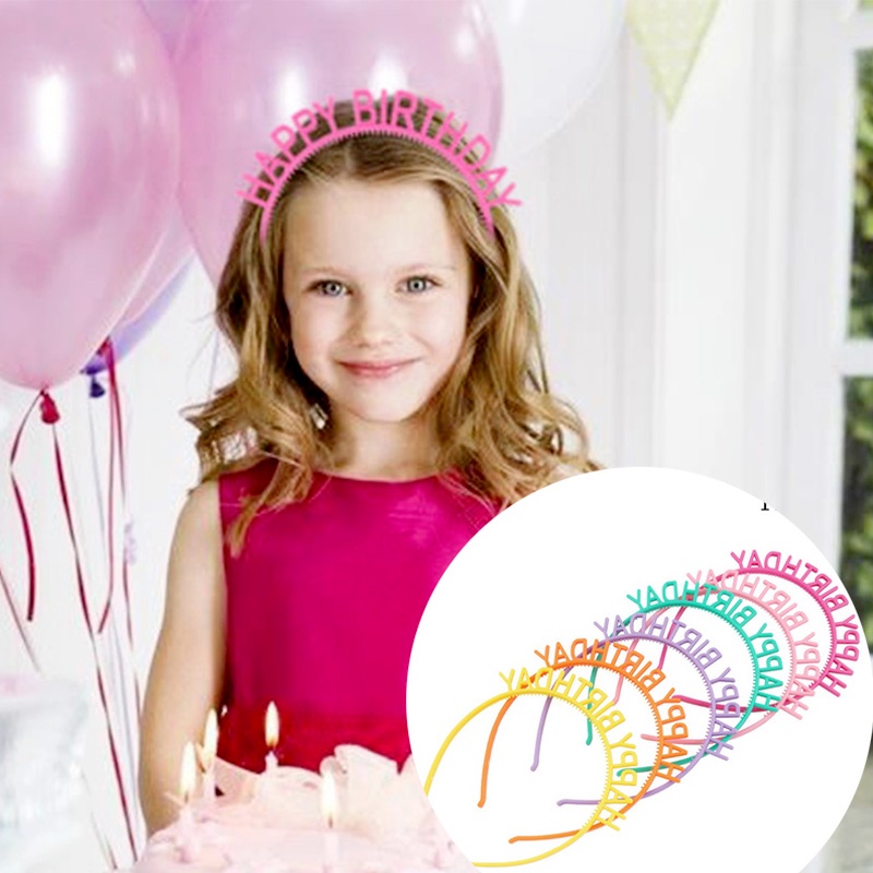 Băng đô cài tóc bằng nhựa màu trơn cho bé gái