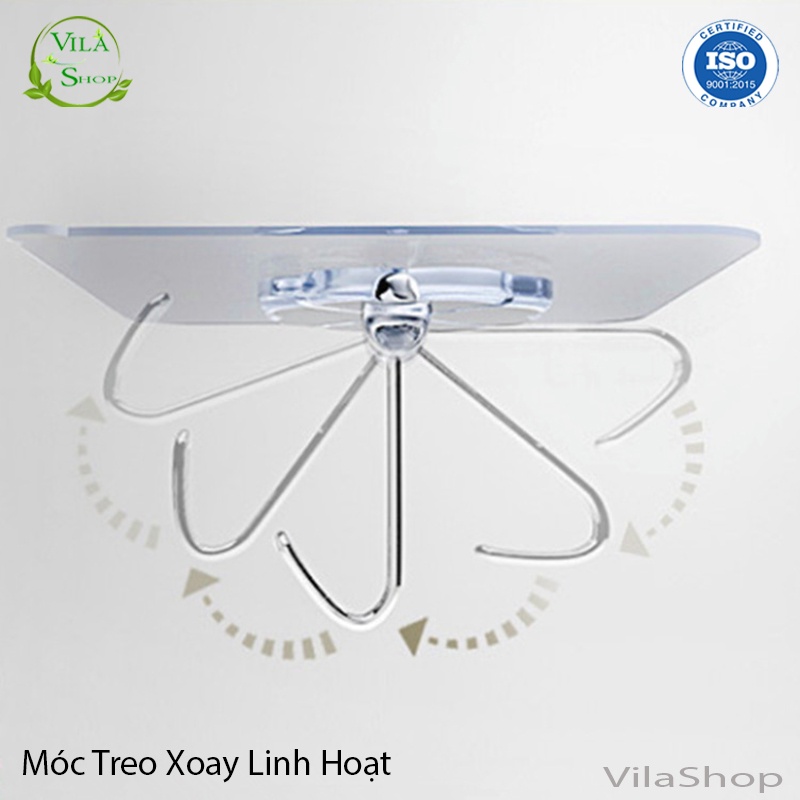 Móc Dán Tường, Móc Dán Tường 3D Chịu Lực Treo Đồ Màu Sắc Trong Suốt Siêu Dính Đa Năng