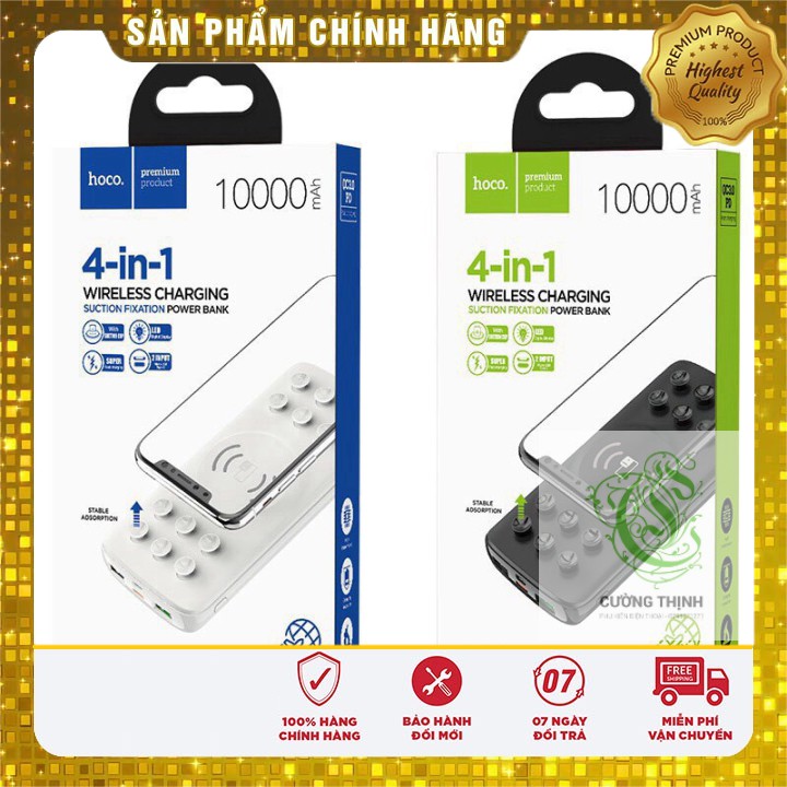 [ Giá siêu rẻ,chính hãng 100% ]  Pin sạc dự phòng 10000mAh hoco J56 có đèn báo trạng thái-Hàng phân phối chính hãng