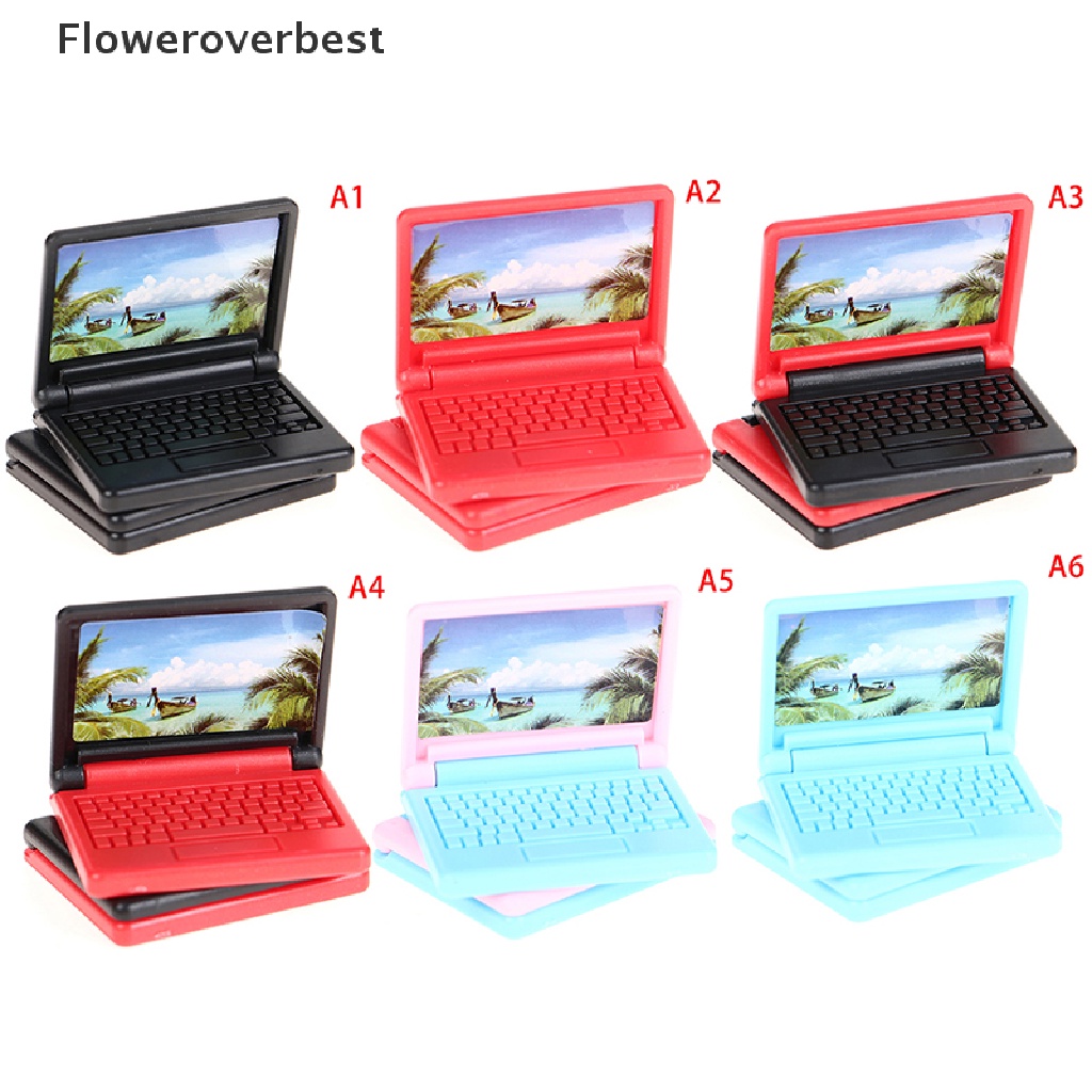 Set 2 máy tính đồ chơi cho nhà búp bê