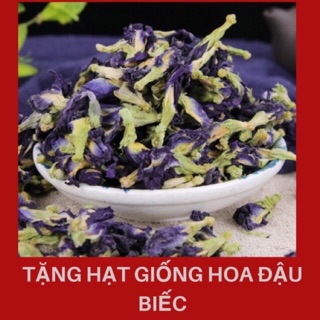 500g hoa đậu biếc khô kèm hạt giống