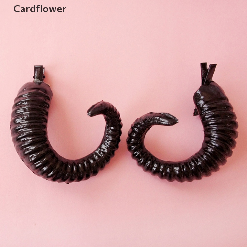 &lt; Cardflower &gt; Kẹp Tóc Hình Sừng Quỷ Hóa Trang Halloween Phụ Kiện Hóa Trang Dự Tiệc