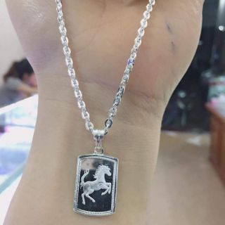 Dây chuyền bạc cho bé trai