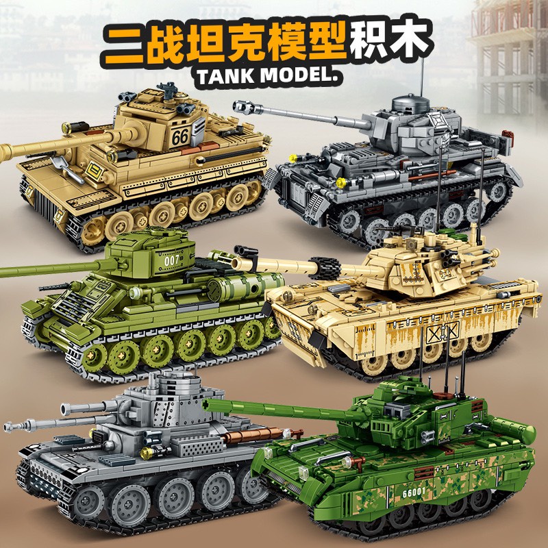 Đồ chơi lắp ráp xe tăng , đồ chơi mini lắp ráp xe tăng chiến đấu XJ-820 489pcs