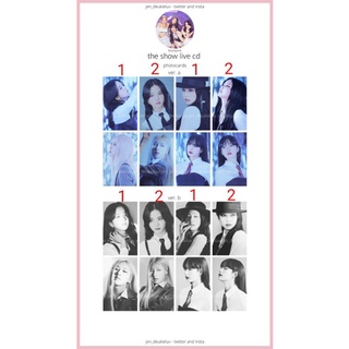 Thẻ ảnh photocard blackpink 2021 the show live cd