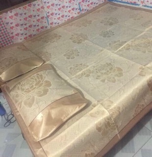 Bộ chiếu lụa cao cấp 1.6x2m kèm 2 vỏ gối