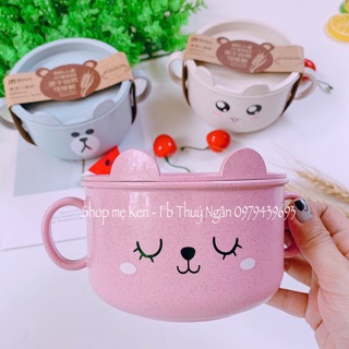 Bộ bát, cốc nhựa lúa mạch cho bé ăn dặm
