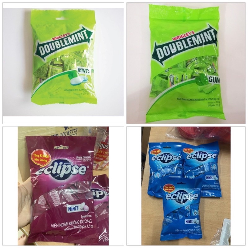 Doublemint viên ngậm không đường hương pepermint