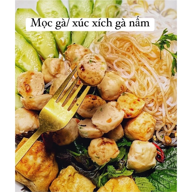 Mọc Gà/ Xúc Xích Ức Gà Nấm Eatclean Dành Cho Người Ăn Kiêng