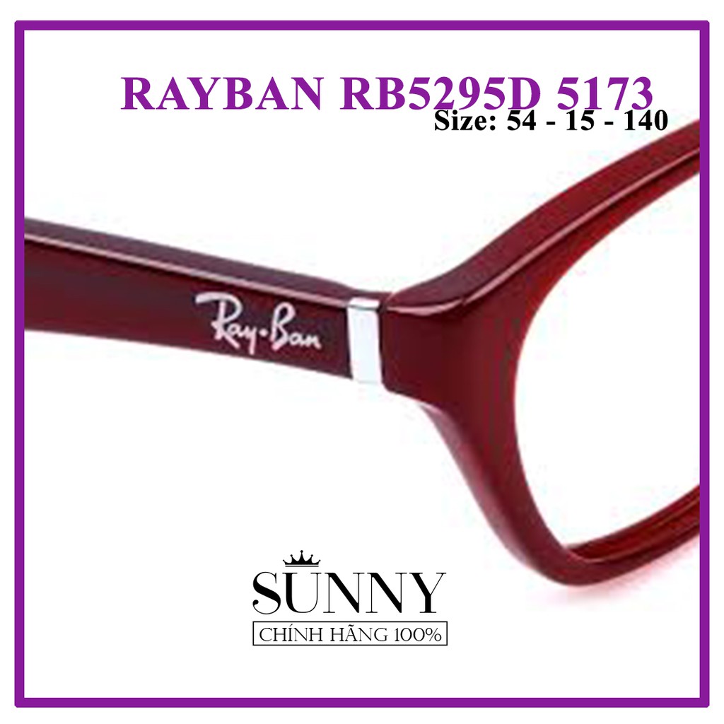 Gọng kính chính hãng Rayban RB5295D 5173 kèm tem thẻ bảo hành chính hãng, bảo hành toàn quốc