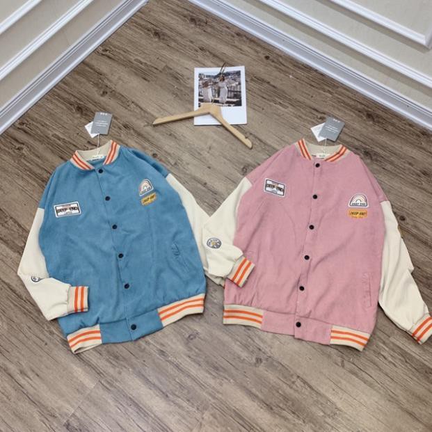 Áo khoác ❤️FREESHIP❤️Áo khoác cadigan nhung phối tay thêu lô gô hot trend | BigBuy360 - bigbuy360.vn