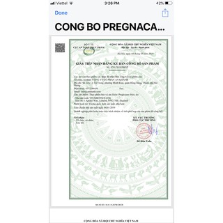 Bầu Pregnacare Max UK