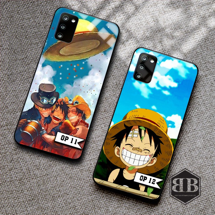 Ốp lưng kính cường lực Samsung Galaxy A02s hình one piece