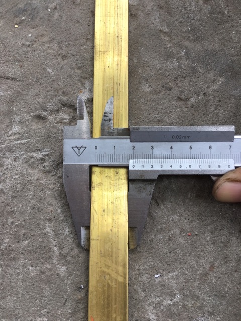 Đồng vàng thanh bản 20mm*5mm dài 1m