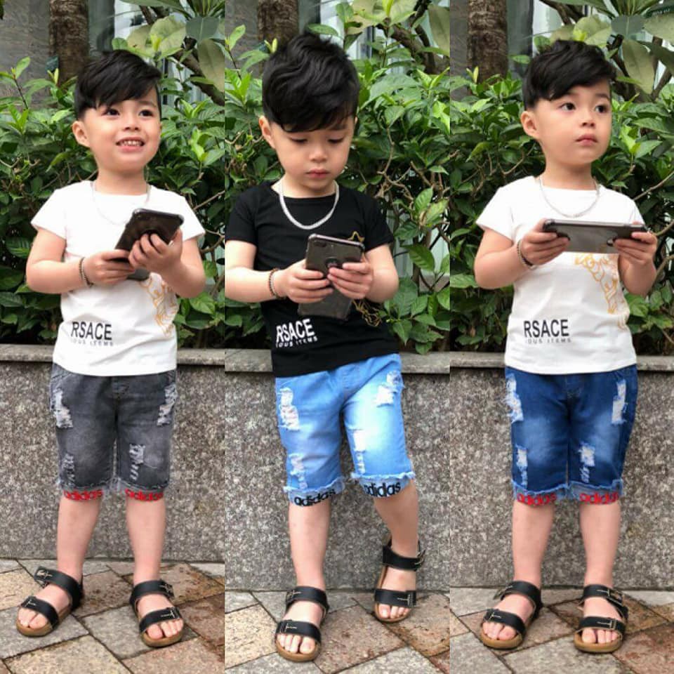 Quần ngố jean bé trai