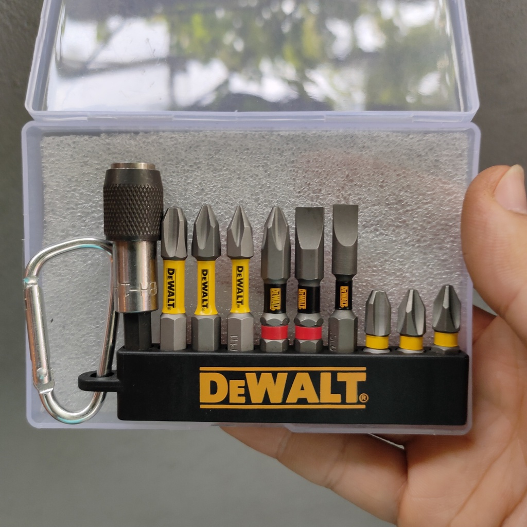 Set 9 Mũi Vặn Vít DEWALT- Đầu Nối(Loại xám đậm, xám nhạt)