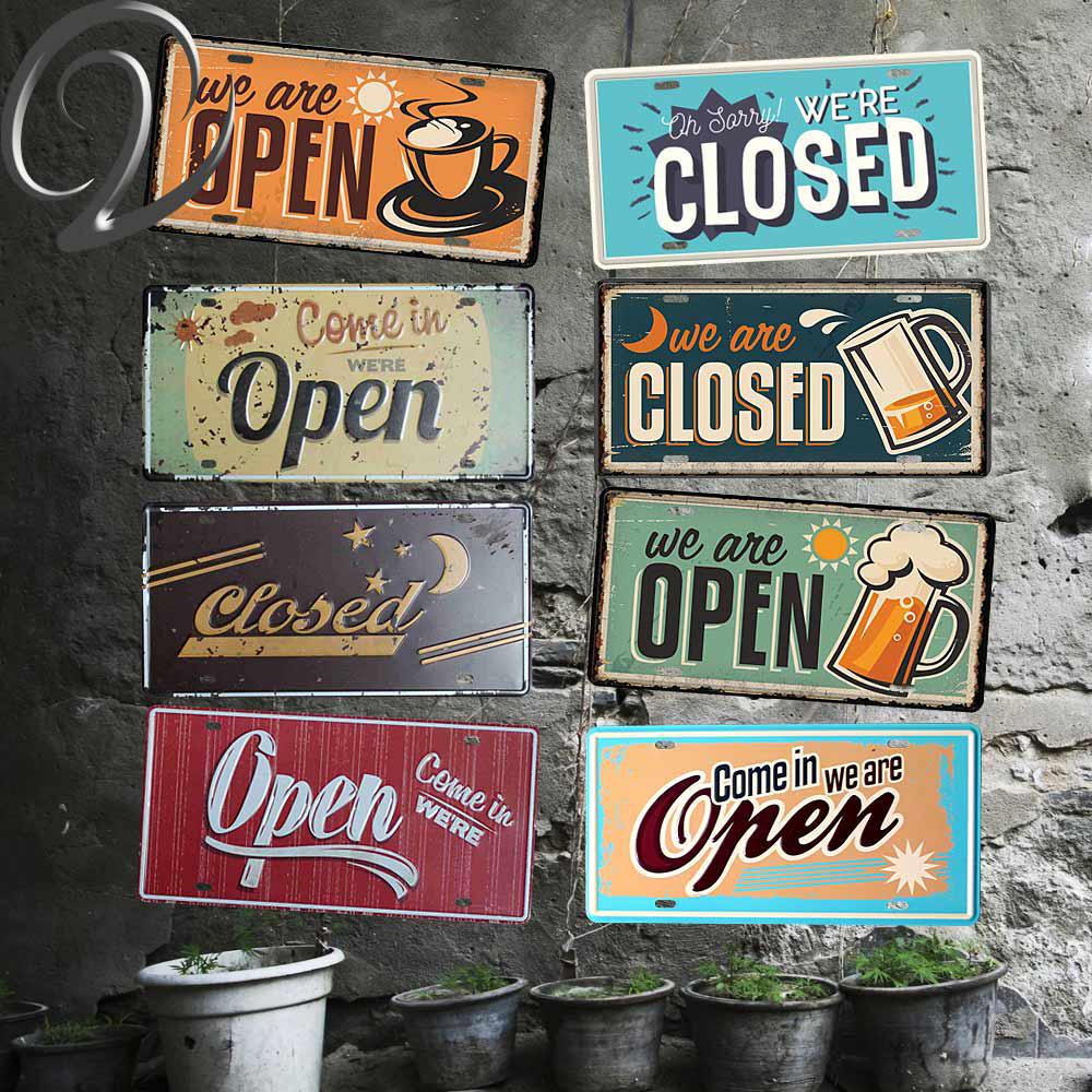 Poster Kim Loại Trang Trí Nhà Hàng, Quán Cà Phê