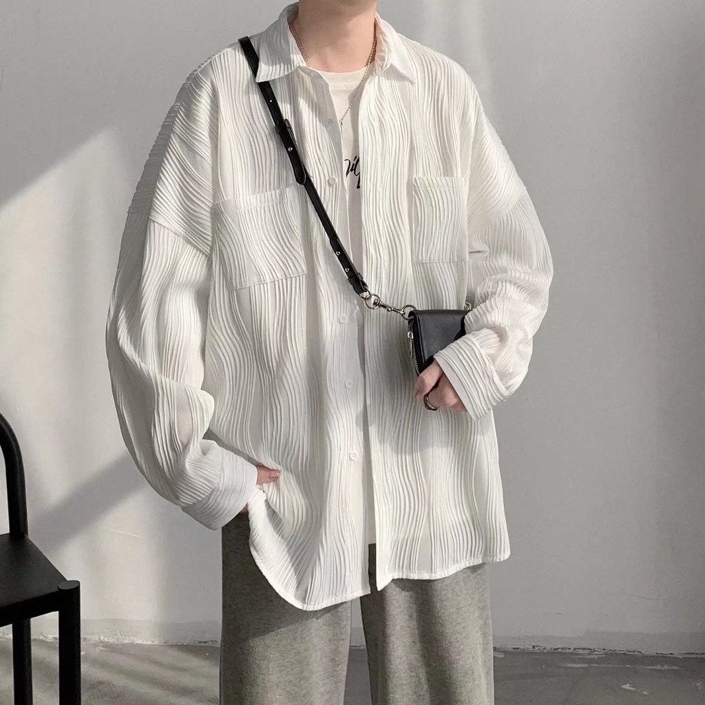 Áo Sơ Mi Nam Nữ Dài Tay Áo Sơ Mi Tay Dài Màu Trơn Thiết Kế Đơn Giản Thời Trang Hàn Quốc Cao Cấp Cho Nam Và Nữ Áo Sơ Mi Nam Dài Tay Dáng Rộng Phong Cách Hàn Quốc Mớiáo sơ mi hoạ tiết