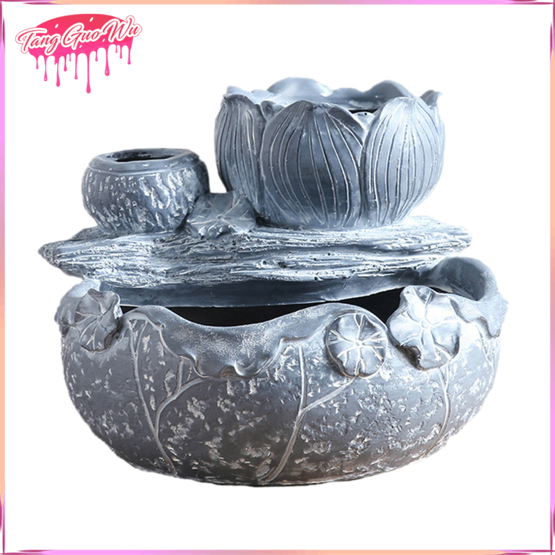 Imitation Lotus Style Succulent Plants Planter Flowerpot Resin Flower Pot Desktop Holder Home